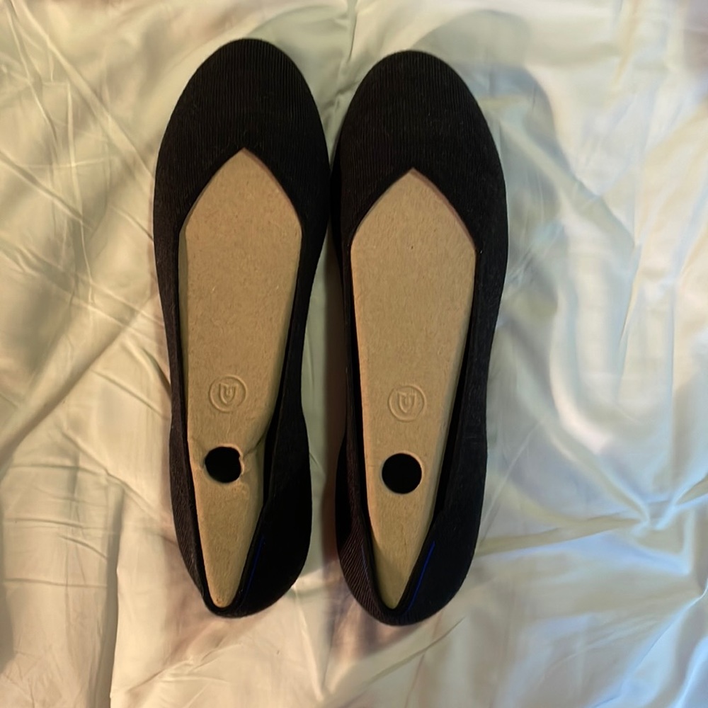 Rothy’s BNIB merino shadow (black) flats - size 12.5 - still have sole protecter